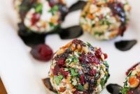 Festive Cranberry Pecan Goat Cheese Bites