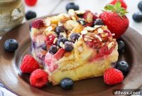 Sweet Almond Berry French Toast Bake