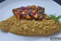 Seared Tilapia Tacos with Vibrant Raspberry Mango Salsa