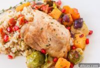 Savory Herb-Roasted Chicken and Vibrant Vegetables