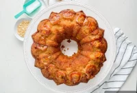 Peanut Butter Banana Flip Cake