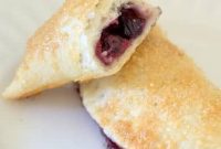 Flaky Cherry Blueberry Turnovers