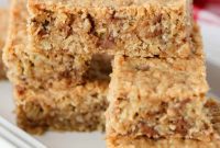 Chewy Toffee Coconut Oat Squares