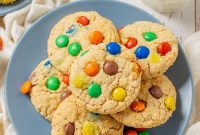 Ultimate Peanut Butter Oatmeal M&M Cookies