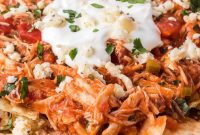 Salsa Smothered Chicken Tortilla Bake