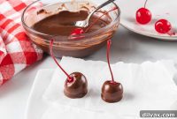 Decadent Three Ingredient Chocolate Covered Cherries