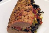Savory Andouille and Mixed Greens Stuffed Pork Loin