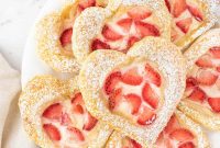 Sweetheart Strawberry Danishes