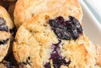 Luscious Blueberry Cream Cheese Scones