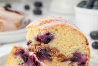 Blueberry Sour Cream Coffee Cake with Crumb Topping