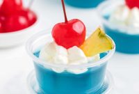 Whip Up Blue Hawaiian Jello Shots