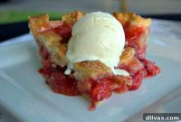 Golden Lattice Strawberry Rhubarb Delight