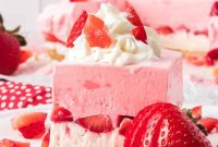 Velvet Strawberry Cream Bars