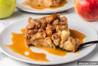 Sticky Caramel Apple French Toast Bake