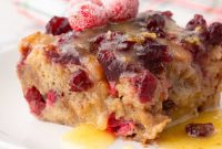 Zesty Orange Cranberry Baked Pudding