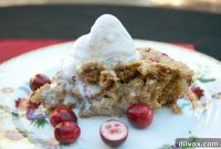 Cozy Skillet Apple Cranberry Oat Bake