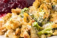 Hearty Chicken and Stuffing Bake