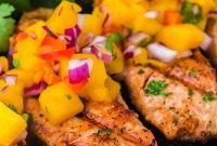 Smoky Salmon with Tropical Mango Relish
