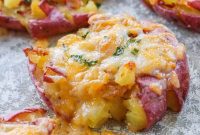 Crispy Golden Cheesy Smashed Potatoes