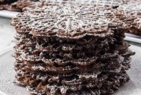 Crispy Chocolate Pizzelle Wafers