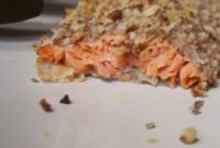 Zesty Mustard Pecan Crusted Salmon