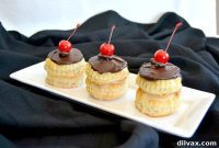 Boston Cream Cloud Cakes