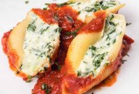 Creamy Spinach Ricotta Pasta Shells