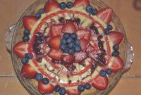 Patriotic Vanilla Berry Pie