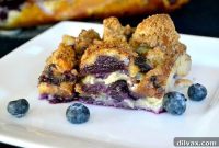 Sweet Blueberry Bagel Casserole