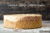 Autumn Pumpkin Nutella No-Bake Cheesecake