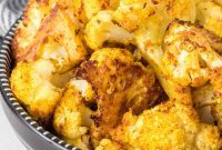 Cajun Curry Roasted Cauliflower