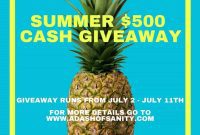 500 Dollar Giveaway