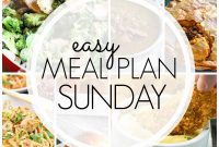 Sunday’s Simplified Meal Planning Week 71