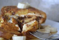 Decadent Banana Nutella Stuffed French Toast