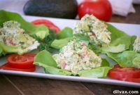 Avocado Tuna Lettuce Cups