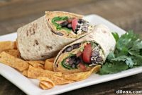 Zesty Taco Hummus Wraps
