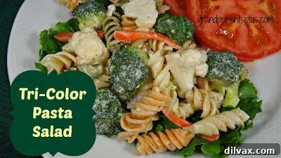 Fantastic Wednesday 39 5 Colorful Tri-Color Pasta Salad from Grandparents Plus