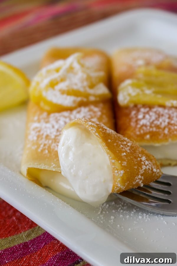 A sweet, tangy bite of citrus in these Lemon Crepes made completely from scratch, perfect for any occasion.