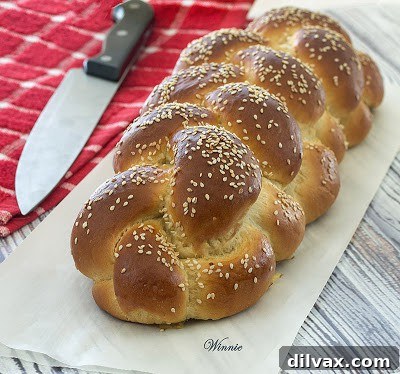 Soft and Rich Challah Bread by Winnie from Something Sweet
