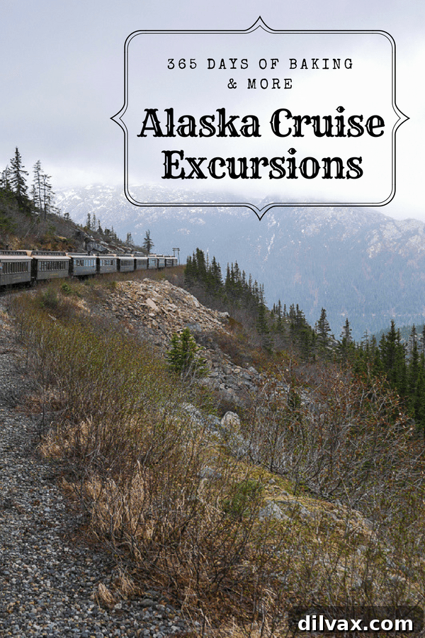 White Pass Scenic Railway train on it's way back into Skagway, Alaska.