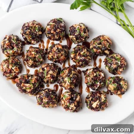 Cranberry Pecan Goat Cheese Bites