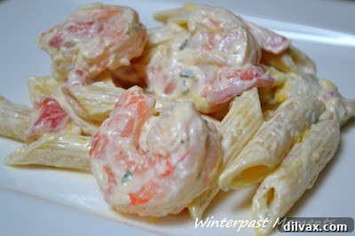 Fresh Shrimp Pasta Salad recipe from Winterpast Moments