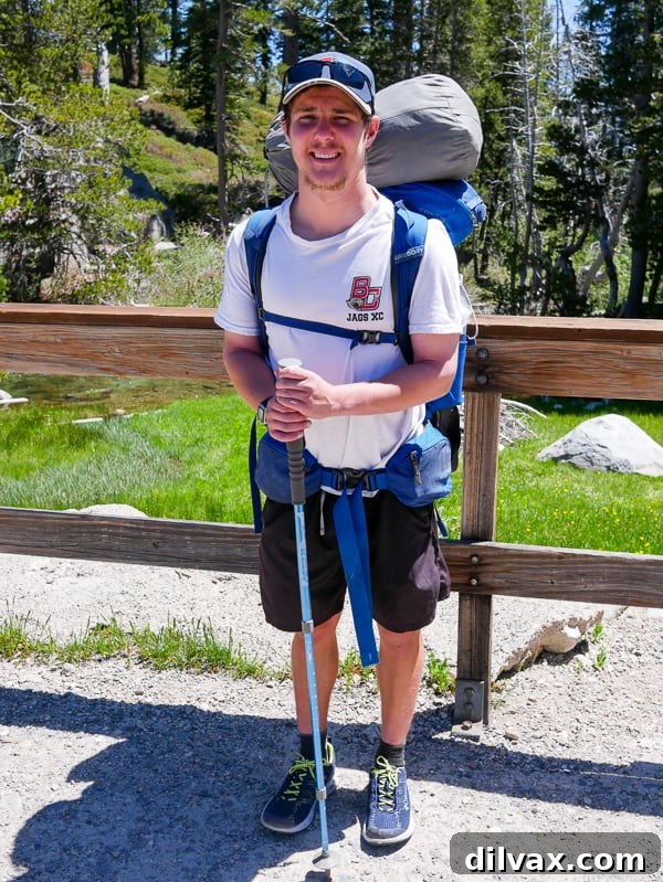 Cameron leaving for his PCT hike at Echo Lake, CA Cameron leaving for his PCT hike at Echo Lake, CA