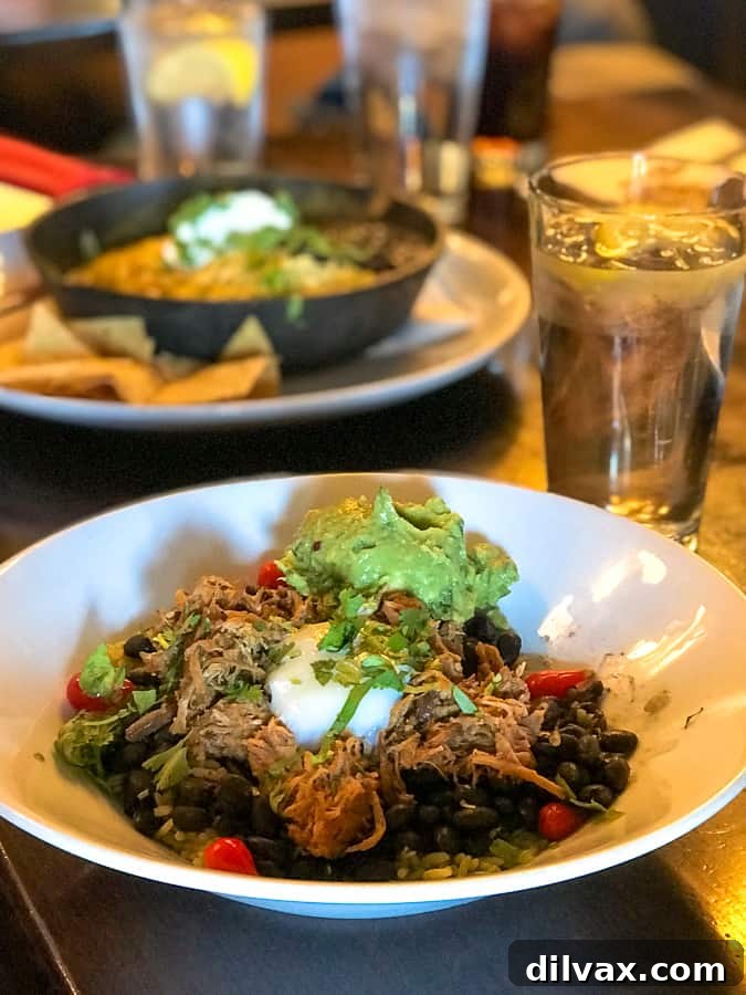 Pork Carnitas Bowl at Azul in South Lake Tahoe, CA. Pork Carnitas Bowl at Azul in South Lake Tahoe, CA.