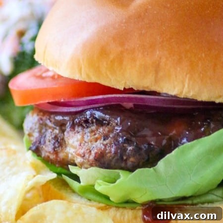 A Cheesy Spiced Pork Burger - 365 Days of Baking and More