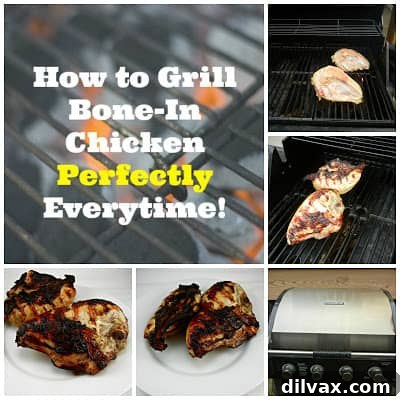 Perfectly grilled chicken, golden brown and juicy