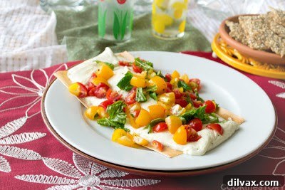 Wondrous Wednesdays 7 Melted Caprese with tomatoes, basil, and mozzarella