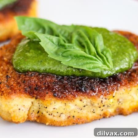 This Parmesan Pork Chops with Pesto is an easy recipe.