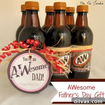 Creative DIY Root Beer themed Father's Day Gift