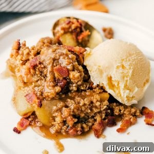 Sweet and Salty Bacon Caramel Apple Crisp 10 Bacon Caramel Apple Crisp with Pure Farmland Bacon